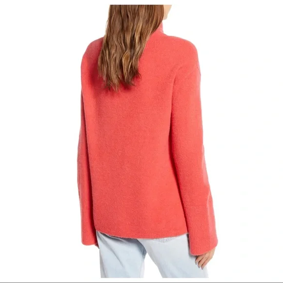 NEW SOMETHING NAVY CORAL TURTLENECK SWEATER - Picture 6 of 8